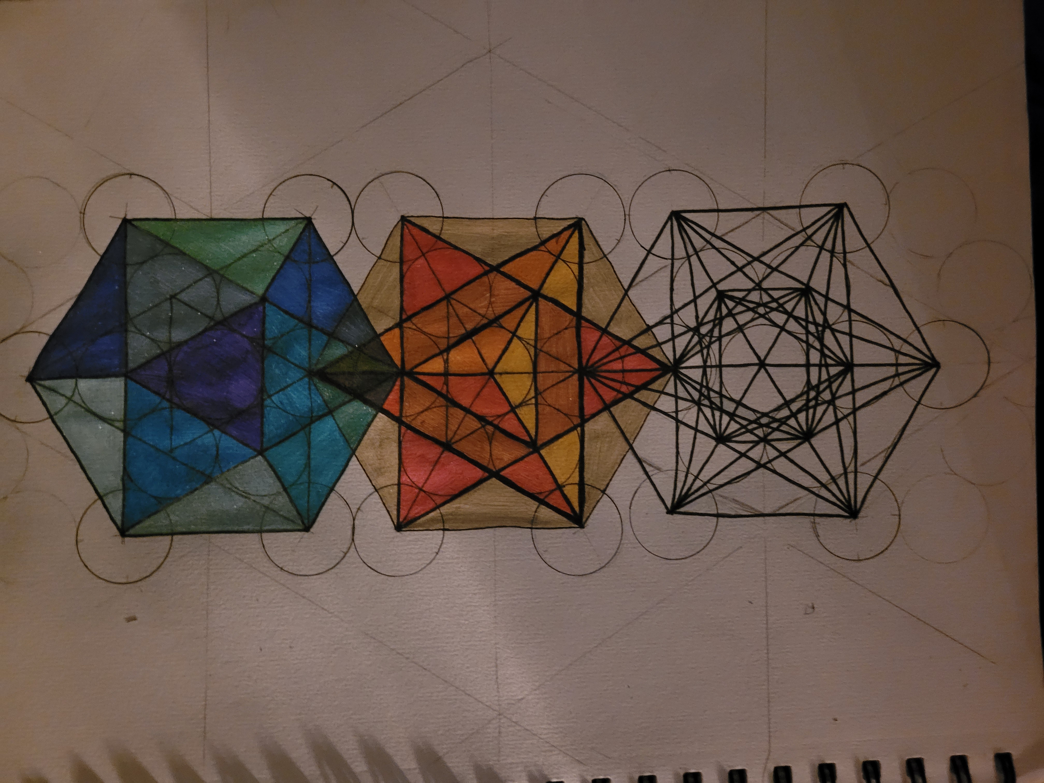 Metatron's Cube Art Study
